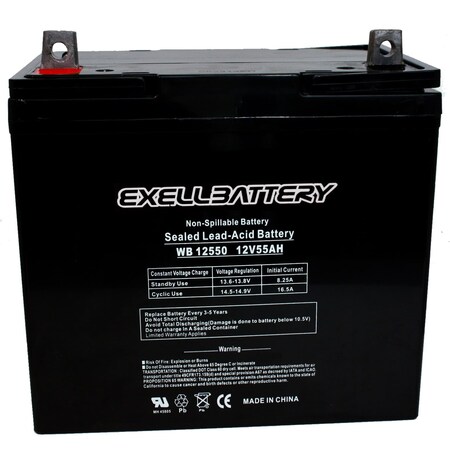 Exell Battery 12, 55, AGM Chemistry EB12550